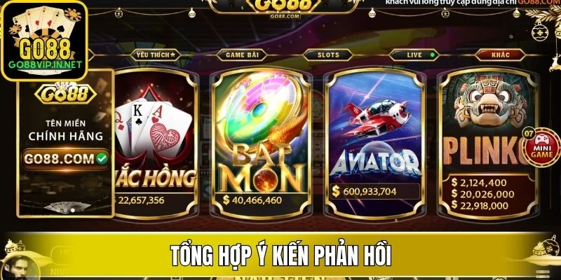 tong hop y kien phan hoi tong hop y kien phan hoi